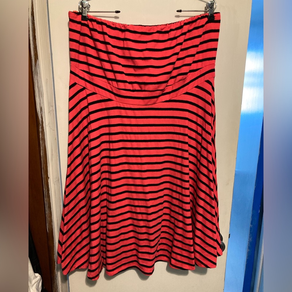 Tube Top Stripe Dress